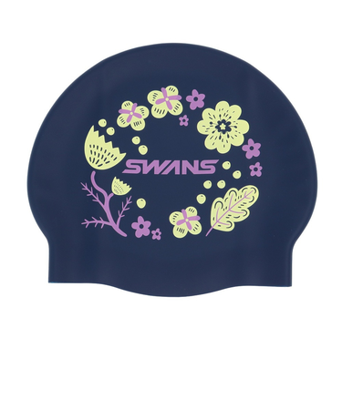 スワンズ（SWANS）スイムキャップ 水泳 シリコンキャップ WA承認モデル 紺 SA-7 HANA 25SS NAV レース用 スイミングキャップ