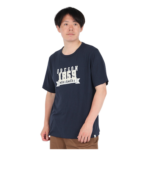 エルケクス（ELKEX）半袖Tシャツ CREW 1859 ribon EKM5S10027 NVY
