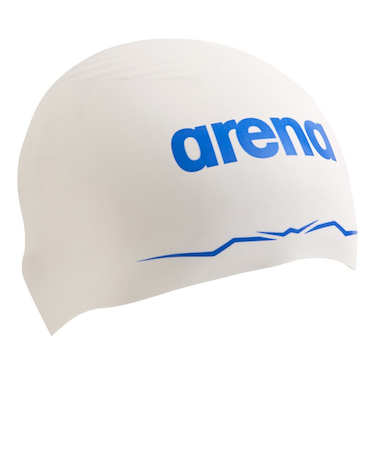 アリーナ（ARENA）スイムキャップ 水泳 アクアフォースウェーブ レーシングシリコーンキャップ WA承認モデル 白 AS5SSC00U WHBL