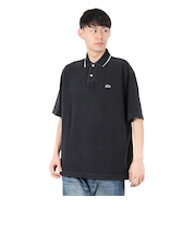 ラコステ（LACOSTE）配色リブニットインディゴポロシャツ PH004J-99050