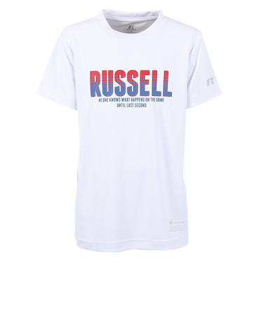 ラッセル(RUSSELL)バスケットボールウェア ジュニア ARCHIVE COLOR 半袖Tシャツ RBBJ25S012 WHT