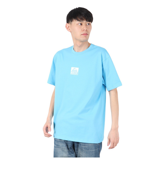 リーフ（REEF）SQUARE ロゴ 半袖 Tシャツ RFTEM2512-BLU