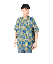 エアボーン（ARBN）PATCHWORK シャツ AB2025SSM-APP501GRN