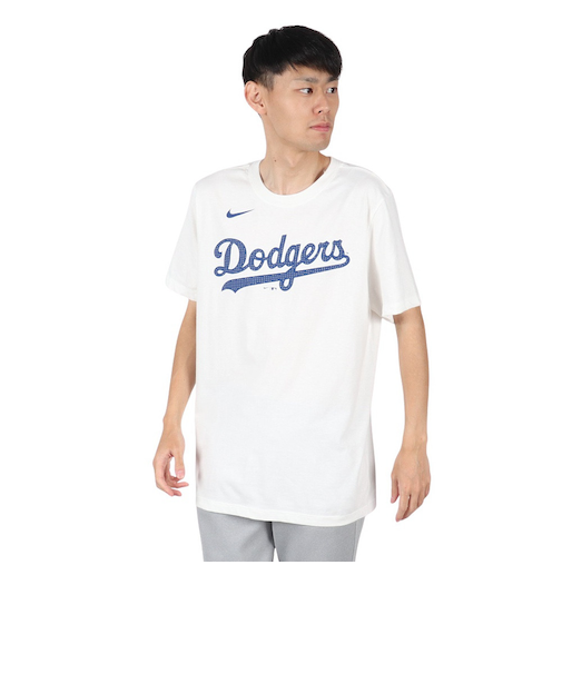 エムエルビー（MLB）野球ウェア ドジャース 佐々木朗希 ネーム&ナンバー Tシャツ ホワイト ML0125SS0091-WHT