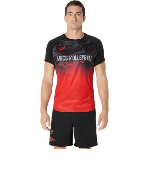 アシックス（ASICS）バレーボールウェア トップライン半袖シャツ 2051A373.001