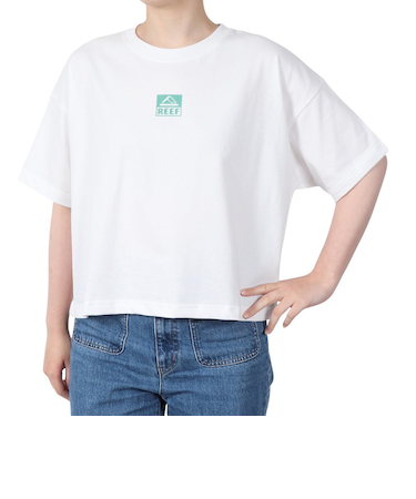リーフ（REEF）スクエア ロゴ 半袖 Tシャツ RFTEL2503-WHT
