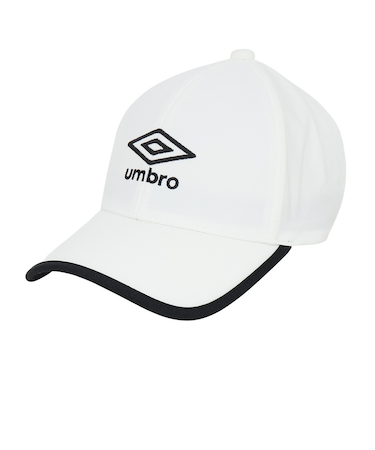 アンブロ（UMBRO）帽子 ジュニア はっ水メッシュキャップ 白 UF5SCP03U WH J 撥水 暑さ対策 額部分冷却 男女兼用