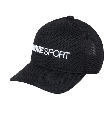 デサント（DESCENTE）帽子 Wラッセルメッシュキャップ 黒 ST5SCP04U BK00 メッシュキャップ 抗菌防臭 サイズ調整可 男女兼用