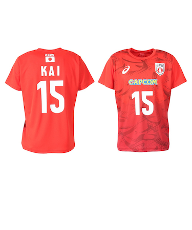 アシックス（ASICS）バレーボールウェア バレー応援Tシャツ 男子 日本代表 2025 甲斐 優斗 2053A286.605