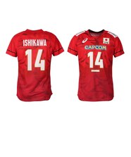アシックス（ASICS）バレーボールウェア バレー応援Tシャツ 男子 日本 石川祐希レプリカ応援Tシャツ日本代表バレーボール男子Ｌサイズ2025キャプテン