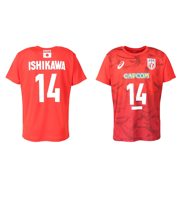 アシックス（ASICS）バレーボールウェア バレー応援Tシャツ 男子 日本代表 2025 石川 祐希 2053A286.601