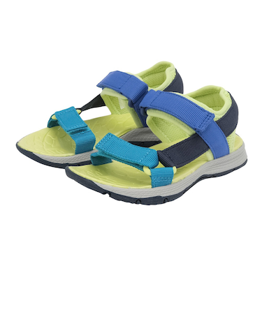 メレル（MERRELL）ジュニア スポーツサンダル ストラップサンダル カナフウェブ ネイビー イエロー MK266759 BLUE/NAVY/LIME キッ…