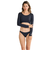 ロキシー（ROXY）PARTY WAVES ロングスリーブ ビキニ 長袖ラッシュガード ボトム 上下セット 25SPRSW251006BLK