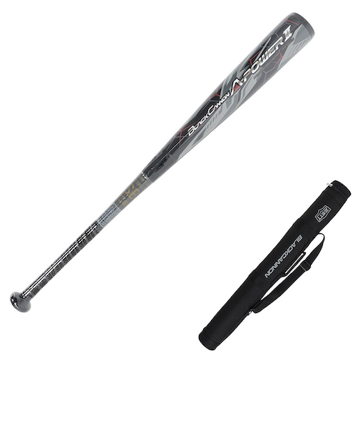 ゼット（ZETT）少年軟式用バット 野球 ジュニア ブラックキャノンAパワー2 80cm/610g平均 BCT75530-1900
