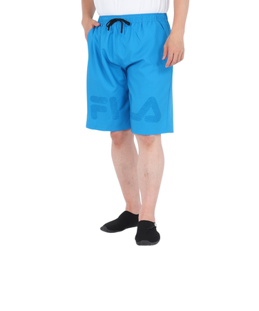 フィラ（FILA）リゾート水着 かすれプリントトランクス メッシュインナー付き 425202 -BL