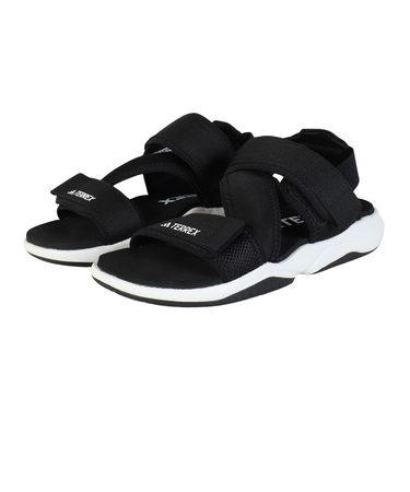 アディダス（adidas）スポーツサンダル ストラップサンダル テレックス サムラ ブラック ホワイト NKT72-JI2086 スリッポンサンダル クッショ…