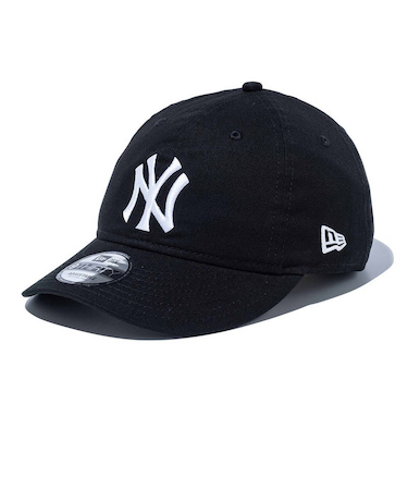 ニューエラ（NEW ERA）帽子 キャップ 930 ニューヨーク・ヤンキース ノンウォッシュコットン 黒 57-61cm 14525054 スポーツキャップ …