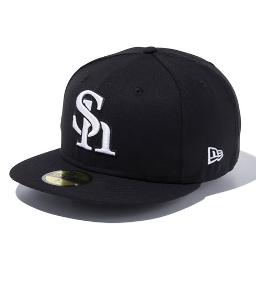ニューエラ（NEW ERA）帽子 キャップ 59FIFTY 福岡ソフトバンクホークス 黒 S-Lサイズ(57-59cm) 14525187 スポーツキャップ