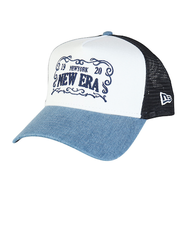 ニューエラ（NEW ERA）帽子 キャップ 9FORTY A-Frame Frame Logo デニム 56-60cm 14388634 ランニングキャップ