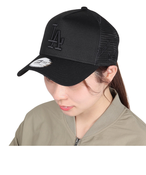 ニューエラ(NEW ERA)帽子 キャップ 9FORTY A-Frame Mesh Embroidery ロサンゼルス・ドジャース 黒 56-60cm 143…