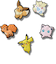 クロックス（crocs）ジビッツチャーム ポケモン キャラクター 5個セット 10015225