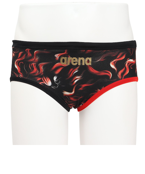 アリーナ（ARENA）競泳水着 水泳 タフスーツ トレーニングブリーフ 黒×赤 S-LLサイズ AS5FWMS3M BKRD トレーニング水着 メンズ水着 ブ…