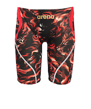 アリーナ（ARENA）競泳水着 水泳 レーシングスパッツ ハーフレッグ WA承認モデル 黒×赤 S-LLサイズ AS5FRCS9M BKRD レーシング水着 …