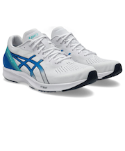 アシックス（ASICS）ランニングシューズ トレーニングシューズ 部活 ターサー RP 3 ホワイト ブルー 1011B465.101 スニーカー