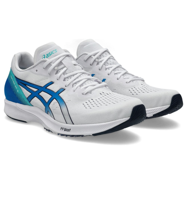 アシックス（ASICS）ランニングシューズ トレーニングシューズ 部活 ターサー RP 3 ホワイト ブルー 1011B465.101 スニーカー