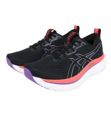 アシックス（ASICS）ランニング ジョギングシューズ グライドライド マックス ブラック レッド 1011B891.002