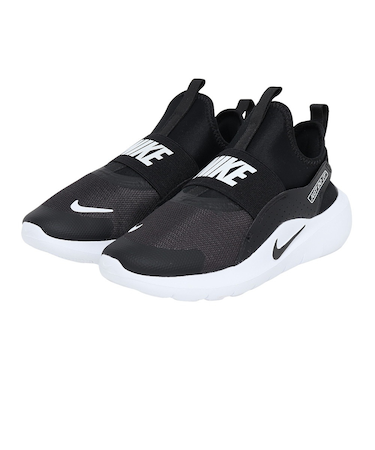 ナイキ(NIKE)ジュニアスニーカー スポーツシューズ フレックス ランナー 4 PS ブラック IF2894-002 着脱簡単 伸縮性 耐久性