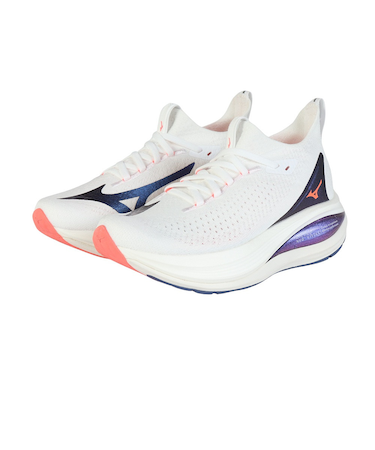 ミズノ（MIZUNO）ランニングシューズ ジョギングシューズ ミズノ ネオ ビスタ 2 ホワイト ブルー J1GD253421 スニーカー