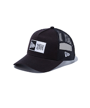ニューエラ（NEW ERA）帽子 キャップ ジュニア Youth 9FORTY A-Frame トラッカー ボックスロゴ 黒 52-55cm 14524514…