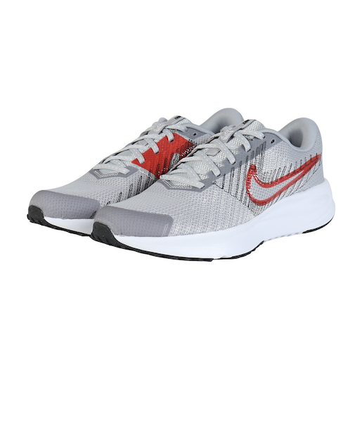 ナイキ（NIKE）ランニングシューズ ジョギングシューズ ラン デファイ グレー レッド HM9594-005 クッション性 安定性 通気性