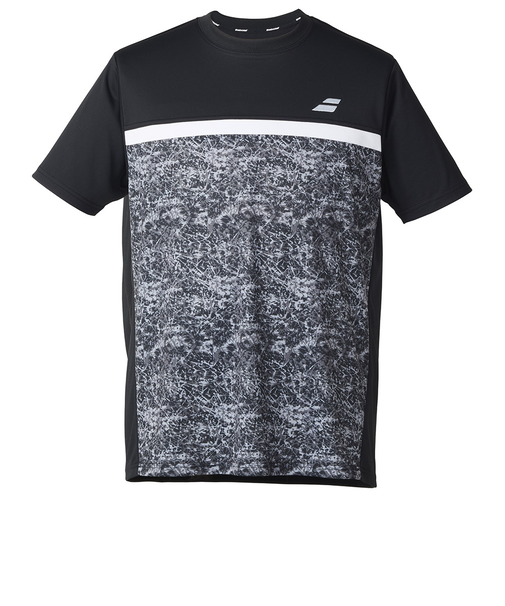 バボラ（BABOLAT）テニスウェア クラブ ショートスリーブ シャツ2 BUP5562C-BK