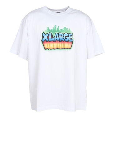 エクストララージ（XLARGE）SKYLINE 半袖Tシャツ 101252011017-WHITE