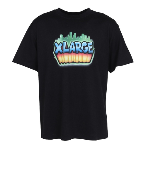 エクストララージ（XLARGE）SKYLINE 半袖Tシャツ 101252011017-BLACK