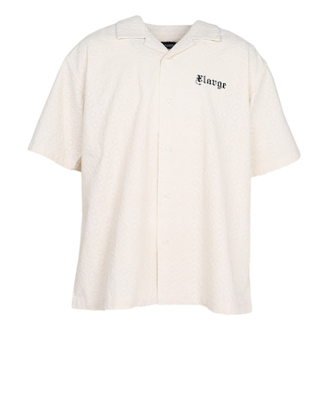 エクストララージ（XLARGE）EMBROIDERED 半袖 レースシャツ 101252014005-OFF WHITE