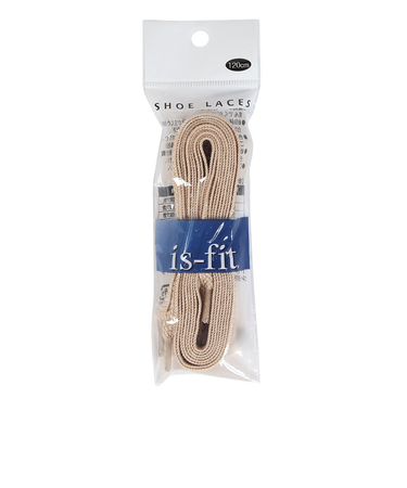 イズフィット（is-fit）シューレース 靴ひも X ポリエステル ベージュ 120cm