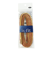 イズフィット（is-fit）シューレース 靴ひも X アウトドア チャ 120cm