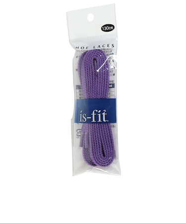 イズフィット（is-fit）シューレース 靴ひも X AC パープル 130cm