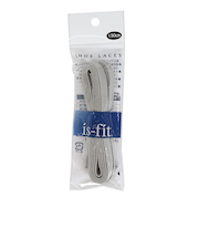 イズフィット（is-fit）シューレース 靴ひも X コットン グレー 130cm