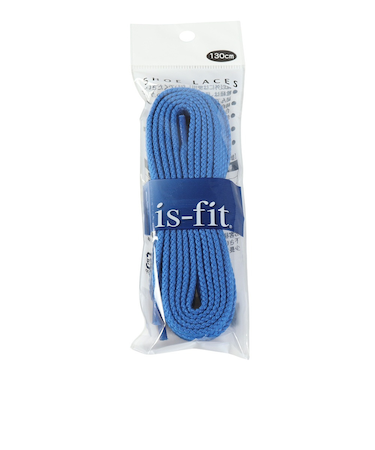 イズフィット（is-fit）シューレース 靴ひも X AC Pブルー 130cm