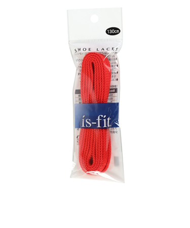 イズフィット（is-fit）シューレース 靴ひも X AC Pレッド 130cm