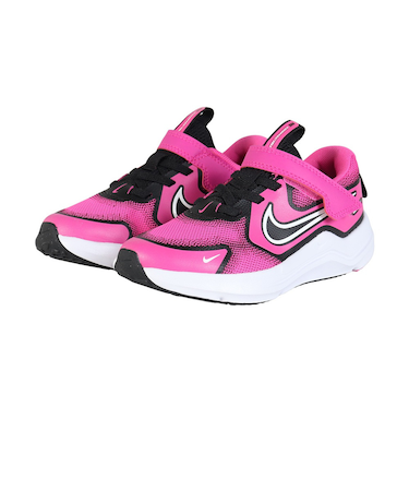 ナイキ（NIKE）ジュニア スポーツシューズ ベルクロ ベルト付き スニーカー コズミック ランナー PSV ピンク HM4400-602