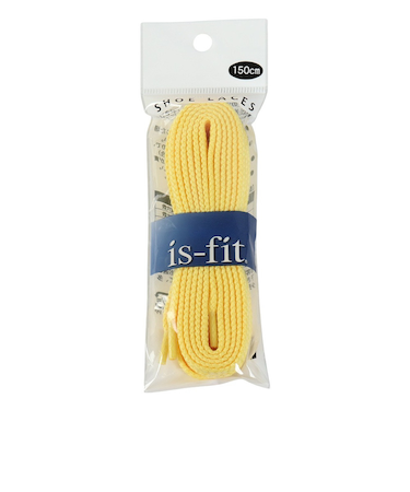 イズフィット（is-fit）シューレース 靴ひも X AC Pイエロー 150cm