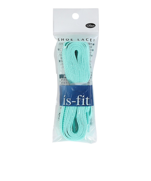 イズフィット（is-fit）シューレース 靴ひも X ポリエステル ミント 120cm