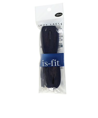 イズフィット（is-fit）シューレース 靴ひも X AC Dネイビー 130cm