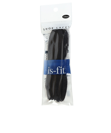 イズフィット（is-fit）シューレース 靴ひも X AC クロ 120cm