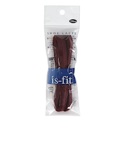 イズフィット（is-fit）シューレース 靴ひも X コットン ボルドー 120cm